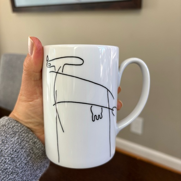 6 Vista Alegre Porcelain Mugs “Wacky” Modern Abstract RARE - Picture 3 of 8